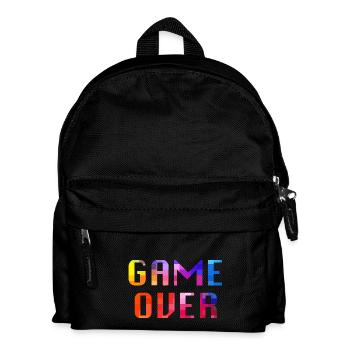 Game Over Schriftzug - Kinder Rucksack - Schwarz - Vorne