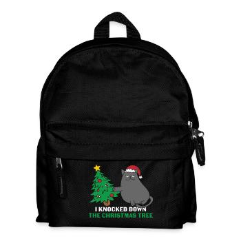 Chat cadeau - Noël cadeau chat - Sac à dos Enfant - noir - Devant