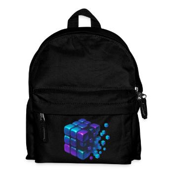 Digital Cube Explosion - Kinder Rucksack - Schwarz - Vorne