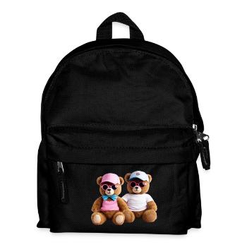 Cool Teddies Couple - Kids' Backpack - black - Front