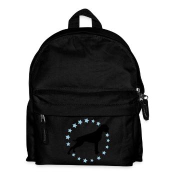 Boxer Sternenkreis 2 farb - Kinder Rucksack - Schwarz - Vorne