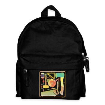 wood_pino - Kinder Rucksack - Schwarz - Vorne