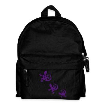 GECKO Terzett - Kinder Rucksack - Schwarz - Vorne