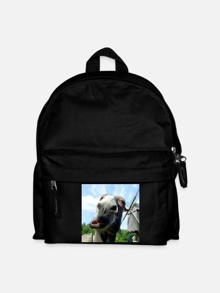 Esel - Kinder Rucksack - Schwarz