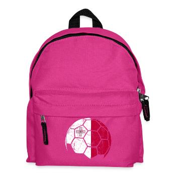 Malta Soccer Ball Fußball - Kinder Rucksack - Fuchsia - Vorne