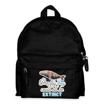 Whale - the last moment to see - Kids' Backpack - black - Front