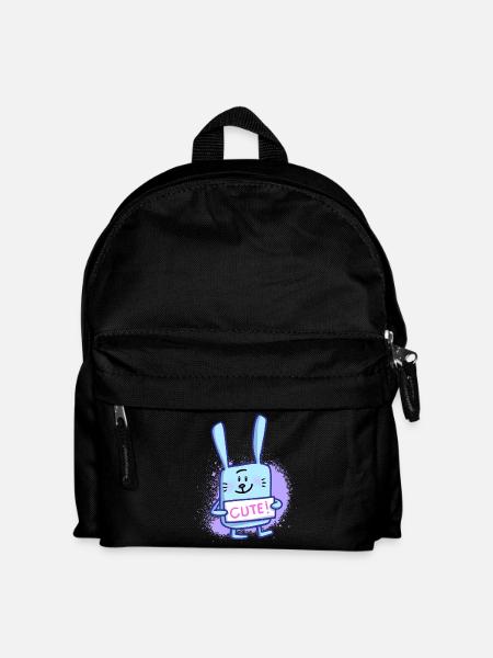 Cute bunny - Kids' Backpack - black