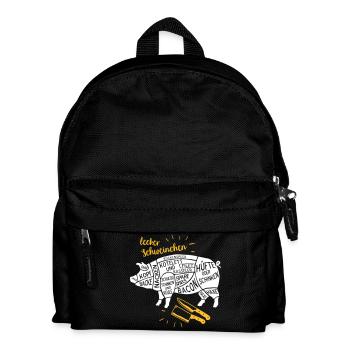 savoureux cadeau drôle de chemise de barbecue de porc - Sac à dos Enfant - noir - Devant