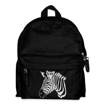 zebra light - Kids' Backpack - black - Front