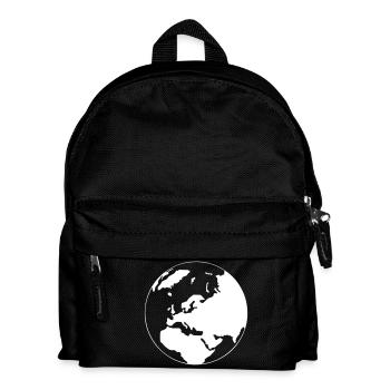 Une carte du monde - Sac à dos Enfant - noir - Devant