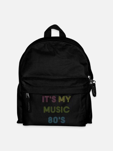 80 s Music - Kinder Rucksack - Schwarz