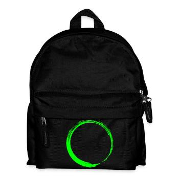 Cercle forme cercle icône forme nouveau vert - Sac à dos Enfant - noir - Devant