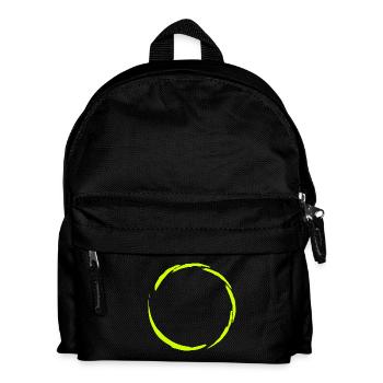 Cercle symbole jaune - Sac à dos Enfant - noir - Devant