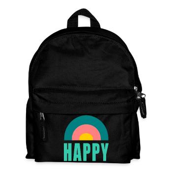 HAPPY. HAPPINESS. FREEDOM. - POSITIV. POSITIV - Kinder Rucksack - Schwarz - Vorne
