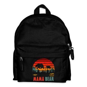 mama bear - Kids' Backpack - black - Front