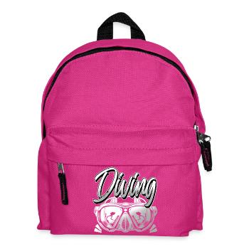 Diving Divers - Kids' Backpack - fuchsia - Front