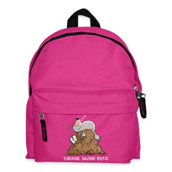 Lazy Mole I Foul Throw Pun I Chill - Kids' Backpack - fuchsia - Front