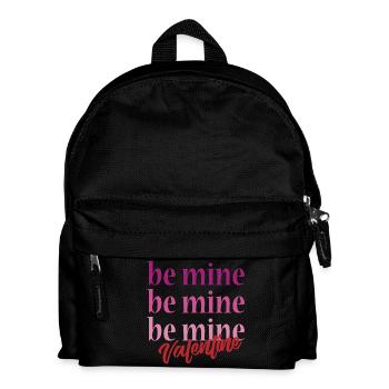 t-shirt be mine valentine saint-valentin amour - Sac à dos Enfant - noir - Devant