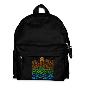 Strange landscape - Kids' Backpack - black - Front