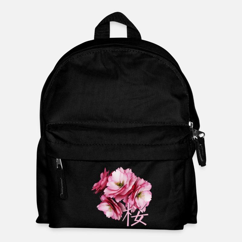 Cherry Blossom - Kids' Backpack - black