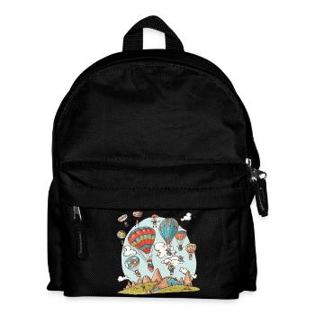 Ballon Doodle - Kinder Rucksack - Schwarz - Vorne