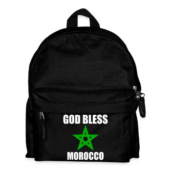 God bless morocco - Kids' Backpack - black - Front