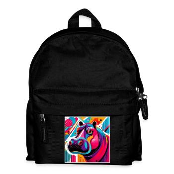 Hippopotame - Sac à dos Enfant - noir - Devant