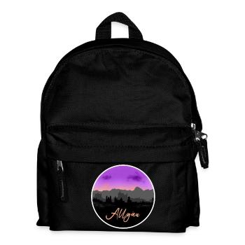 Allgäu Fineline Skyline - Kinder Rucksack - Schwarz - Vorne