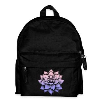 Lotusblüte - Kinder Rucksack - Schwarz - Vorne
