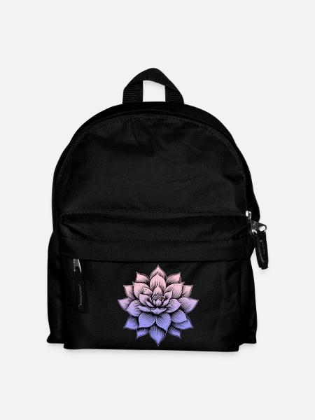 Lotusblüte - Kinder Rucksack - Schwarz