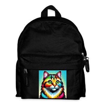 Cat Pop Art - Kids' Backpack - black - Front
