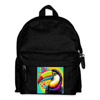 Toucan Pop Art - Kids' Backpack - black - Front