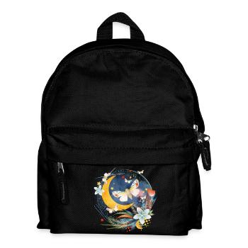 seltene exotische Schmetterlinge im Mondschein - Kinder Rucksack - Schwarz - Vorne