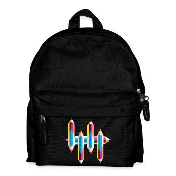 Crayons de couleur - Sac à dos Enfant - noir - Devant