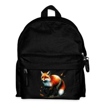 Fuchs - Kinder Rucksack - Schwarz - Vorne