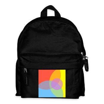 Colour Play Pattern - Kids' Backpack - black - Front