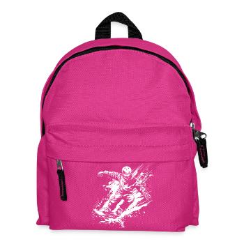 Snowboarder - Kinder Rucksack - Fuchsia - Vorne