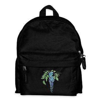 Wild Blue Wisteria Illustration - Kids' Backpack - black - Front