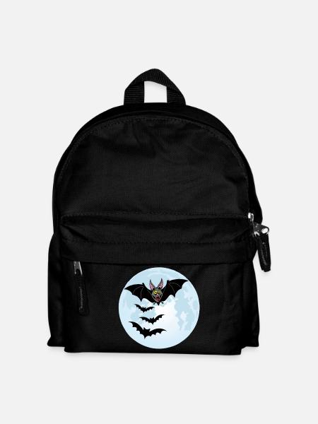 Chauves souris vampires et lune - Sac à dos Enfant - noir