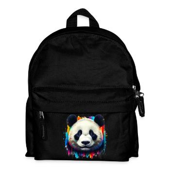 Panda - Kinder Rucksack - Schwarz - Vorne
