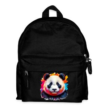 Panda - Kinder Rucksack - Schwarz - Vorne