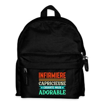 Entzückende Krankenschwester - Kinder Rucksack - Schwarz - Vorne