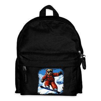 Ours Planche à neige - Sac à dos Enfant - noir - Devant