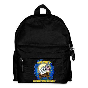 Lustige Infinity Counting Sheep Sleepless Nights - Kinder Rucksack - Schwarz - Vorne