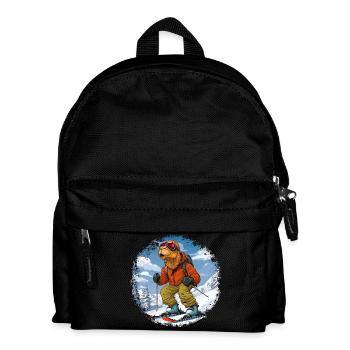 Skieur à dos de chameau - Sac à dos Enfant - noir - Devant