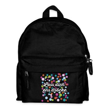 Lose dich ens dröcke and that at carnival - Kids' Backpack - black - Front