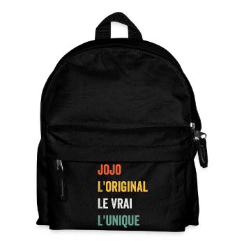 Vorname jojo Das Original Das Original Das Echte Das einzigartige Jojo - Kinder Rucksack - Schwarz - Vorne