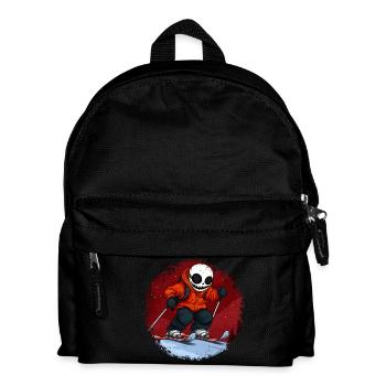 Crâne de skieurs - Sac à dos Enfant - noir - Devant