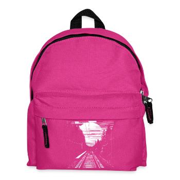 Eisenbahn Grafik - Kinder Rucksack - Fuchsia - Vorne