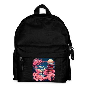 Japan Weltreise Tempel Kultur - Kinder Rucksack - Schwarz - Vorne